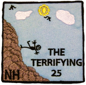 the terrifying 25 twenty five hiking patch nh new hampshire hiking patch